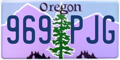 OR license plate 969PJG