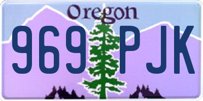 OR license plate 969PJK