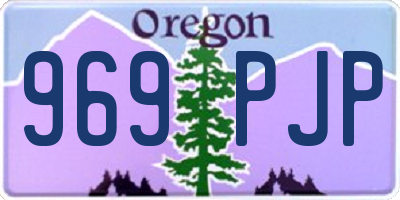 OR license plate 969PJP