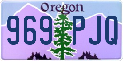 OR license plate 969PJQ