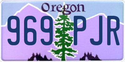 OR license plate 969PJR