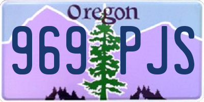 OR license plate 969PJS
