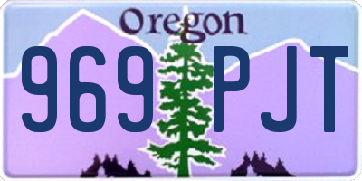 OR license plate 969PJT