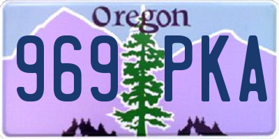 OR license plate 969PKA