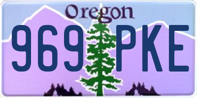 OR license plate 969PKE