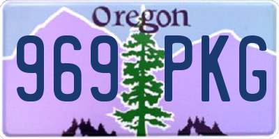 OR license plate 969PKG