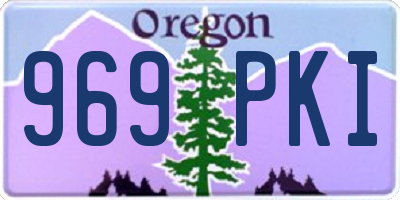OR license plate 969PKI