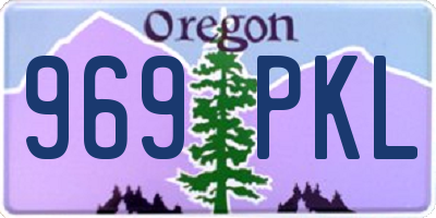 OR license plate 969PKL