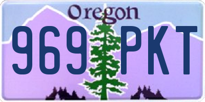 OR license plate 969PKT