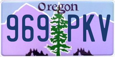 OR license plate 969PKV