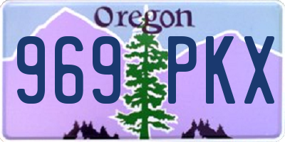 OR license plate 969PKX