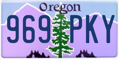 OR license plate 969PKY