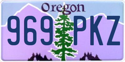 OR license plate 969PKZ