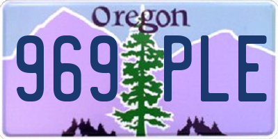 OR license plate 969PLE