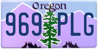 OR license plate 969PLG