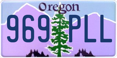 OR license plate 969PLL