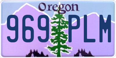 OR license plate 969PLM