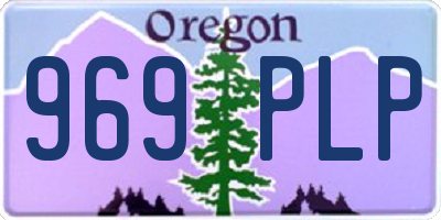 OR license plate 969PLP
