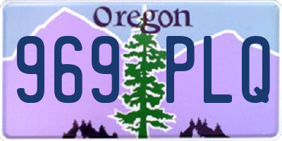OR license plate 969PLQ
