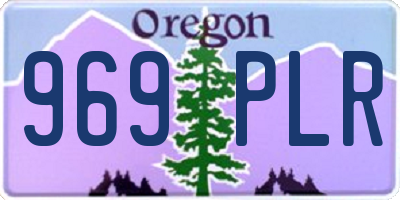 OR license plate 969PLR