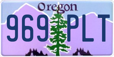 OR license plate 969PLT