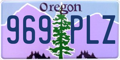 OR license plate 969PLZ