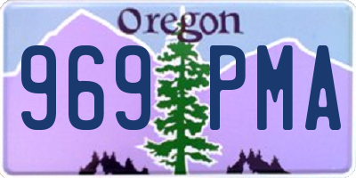 OR license plate 969PMA