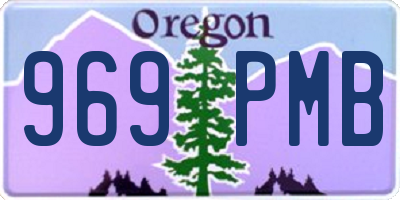 OR license plate 969PMB