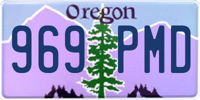 OR license plate 969PMD