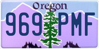 OR license plate 969PMF