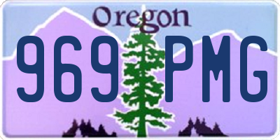 OR license plate 969PMG