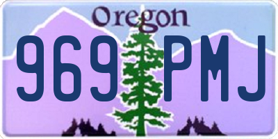 OR license plate 969PMJ