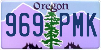 OR license plate 969PMK