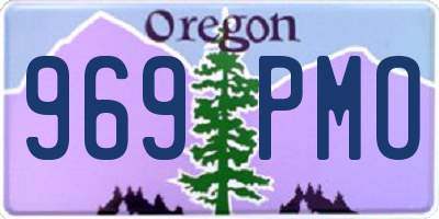 OR license plate 969PMO