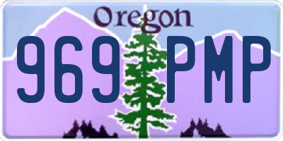 OR license plate 969PMP
