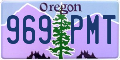 OR license plate 969PMT