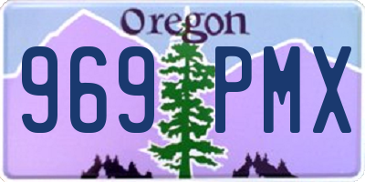 OR license plate 969PMX
