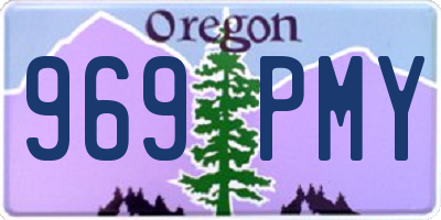 OR license plate 969PMY