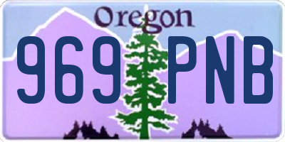 OR license plate 969PNB