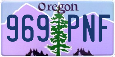 OR license plate 969PNF