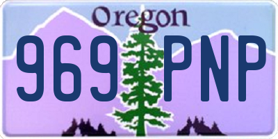 OR license plate 969PNP