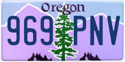 OR license plate 969PNV
