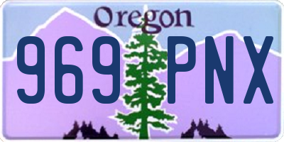 OR license plate 969PNX