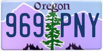 OR license plate 969PNY