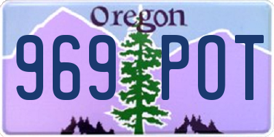 OR license plate 969POT