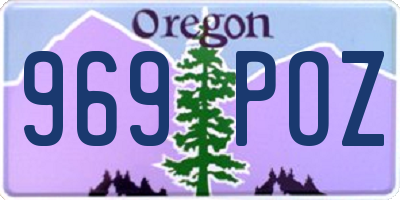 OR license plate 969POZ