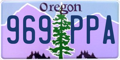 OR license plate 969PPA