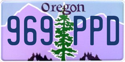 OR license plate 969PPD