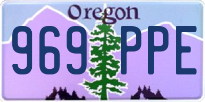 OR license plate 969PPE