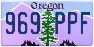 OR license plate 969PPF